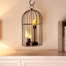 12"Tall Battery Operated Birdcage Decorative Lamp