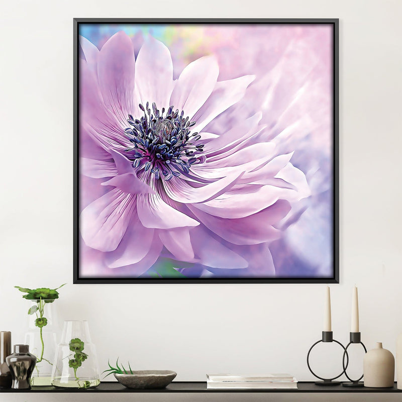 Wispy Purple Anemone Canvas