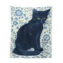 Witchcraft black cat tapestry wall hanging bedroom occult decor by Decorbites