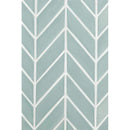 Sage Glossy Chevron Ceramic Tiles 2x6