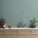 Sage Glossy Hexagon 5 Ceramic Tiles 5