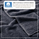 Cotton Textured Bath Towel Set - Acacia Collection by Great Bay Home