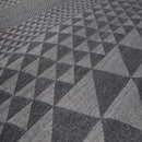 5' x 7' Handmade Geometric 100% Wool Modern Flatweave Area Rug Modern Gray