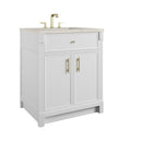James Martin Bellshire 30" Single Bathroom Vanity, Bright White