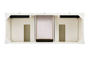 James Martin Brittany 60" Double Bathroom Vanity, Bright White