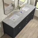 James Martin Myrrin 72" Double Bathroom Vanity, Carbon Oak