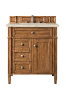 James Martin Brittany 30" Single Bathroom Vanity, Saddle Brown