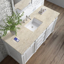 James Martin Bristol 60" Single Bathroom Vanity, Bright White