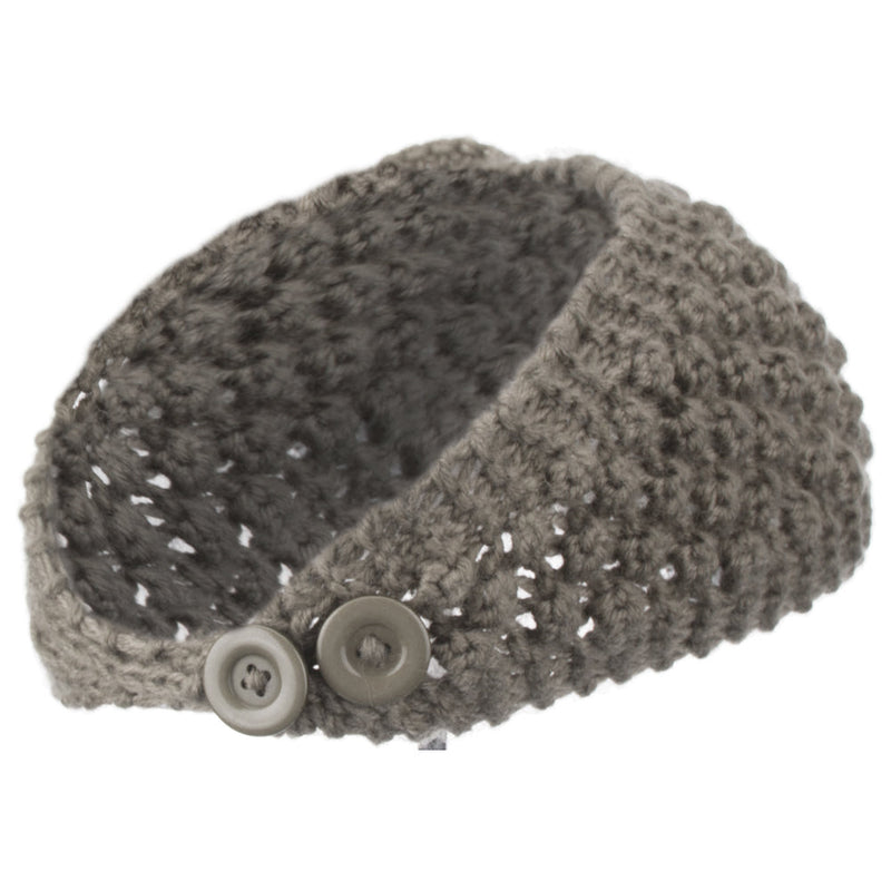 Women's Knit Flower Acrylic Head Band