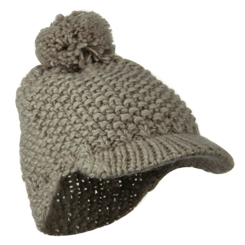 Woman's Wool Knit Blend Beanie
