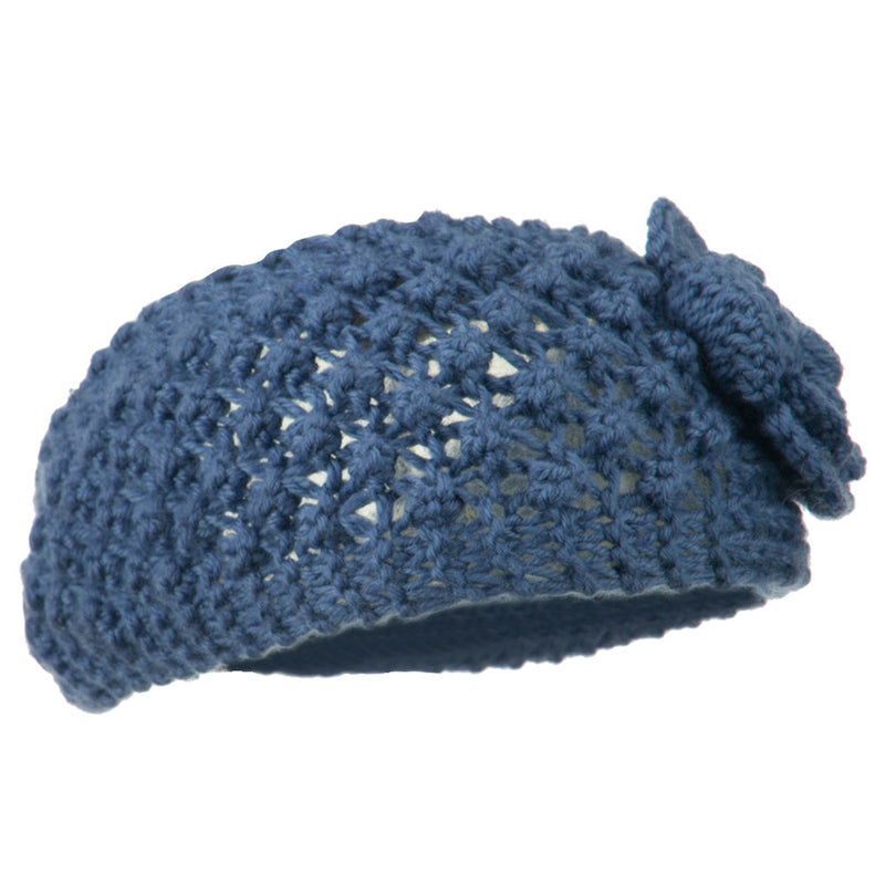 Women's Knit Flower Acrylic Head Band