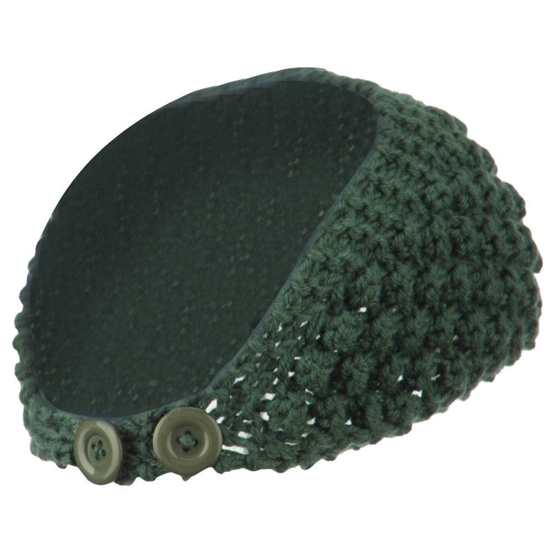 Women's Knit Flower Acrylic Head Band