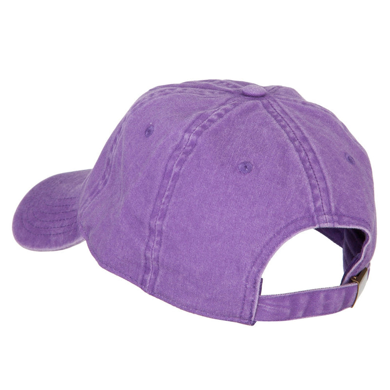 Washed Solid Pigment Dyed Cotton Twill Brass Buckle Cap