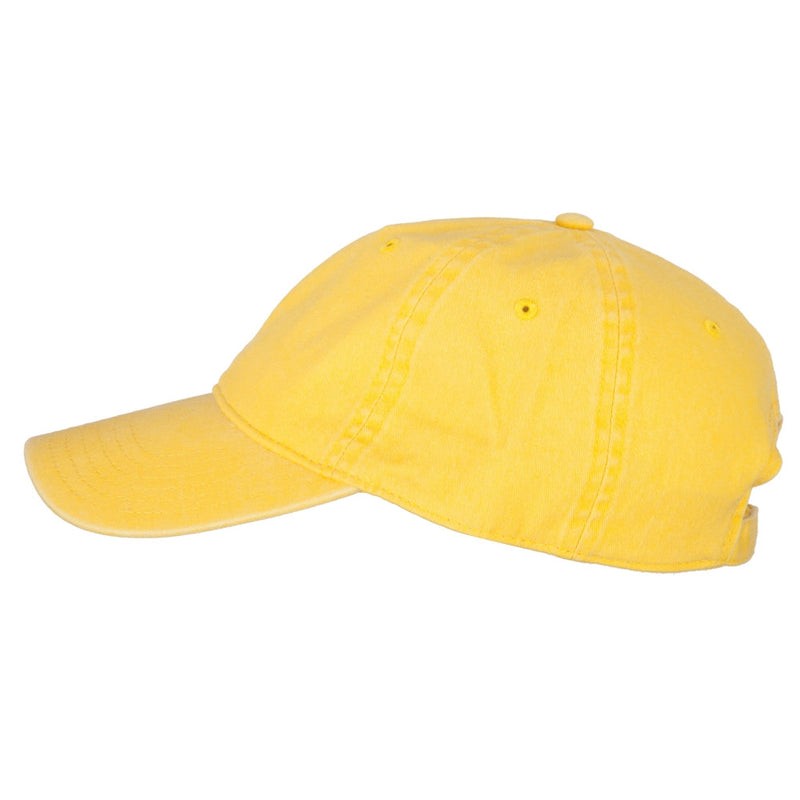 Washed Solid Pigment Dyed Cotton Twill Brass Buckle Cap