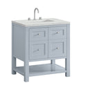 James Martin Breckenridge 30" Single Bathroom Vanity, Serenity Blue