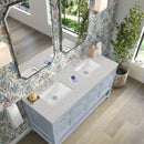 James Martin Breckenridge 60" Double Bathroom Vanity, Serenity Blue