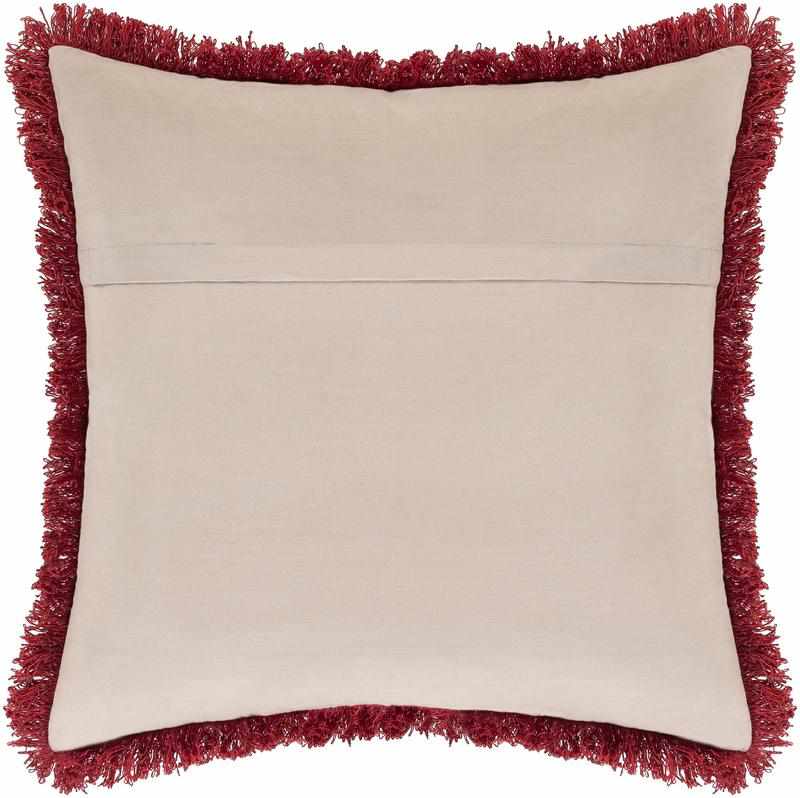 Varsen Bright Red Pillow Cover