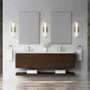 James Martin Allamari 72" Floating Double Bathroom Vanity, Sable