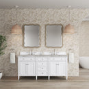 James Martin Brittany 72" Double Bathroom Vanity, Bright White