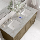 James Martin Chicago 60" Double Bathroom Vanity, Walnut Whisper