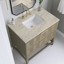 James Martin Emmeline 36" Single Bathroom Vanity, Pebble Oak