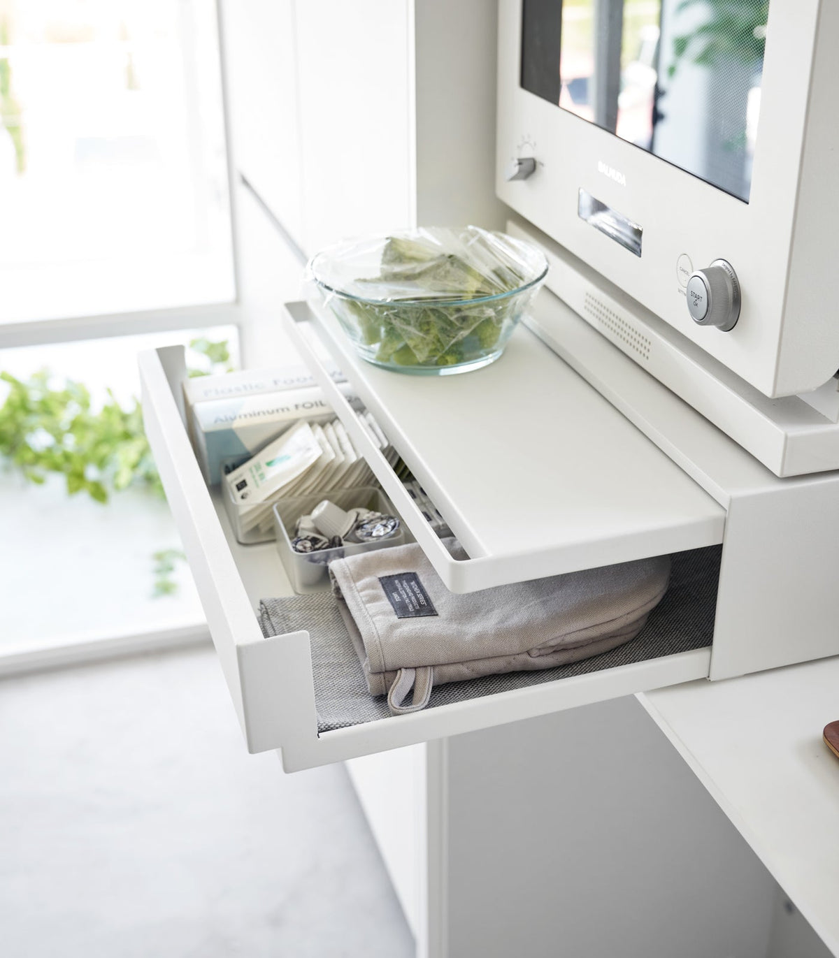 Countertop Drawer with Pull-Out Shelf - Steel, photo 7 of 19