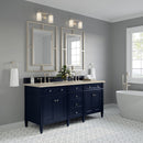 James Martin Brittany 72" Double Bathroom Vanity, Victory Blue