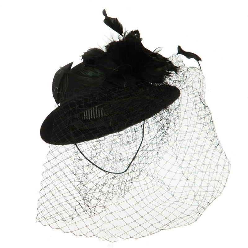 Mini Wool Bowler Fascinator