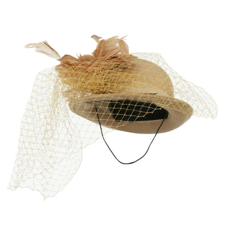 Mini Wool Bowler Fascinator