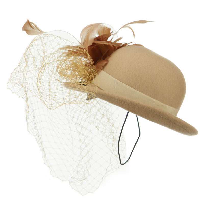 Mini Wool Bowler Fascinator