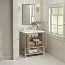 James Martin Breckenridge 30" Single Bathroom Vanity, Whitewashed Oak
