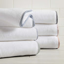 Cotton Border-Stitched 6-Piece Towel Set - Valery Collection by Great Bay Home