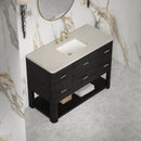 James Martin Lucian 48" Single Bathroom Vanity, Carbon Oak
