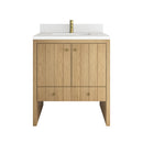 James Martin Hudson 30" Single Bathroom Vanity, Light Natural Oak