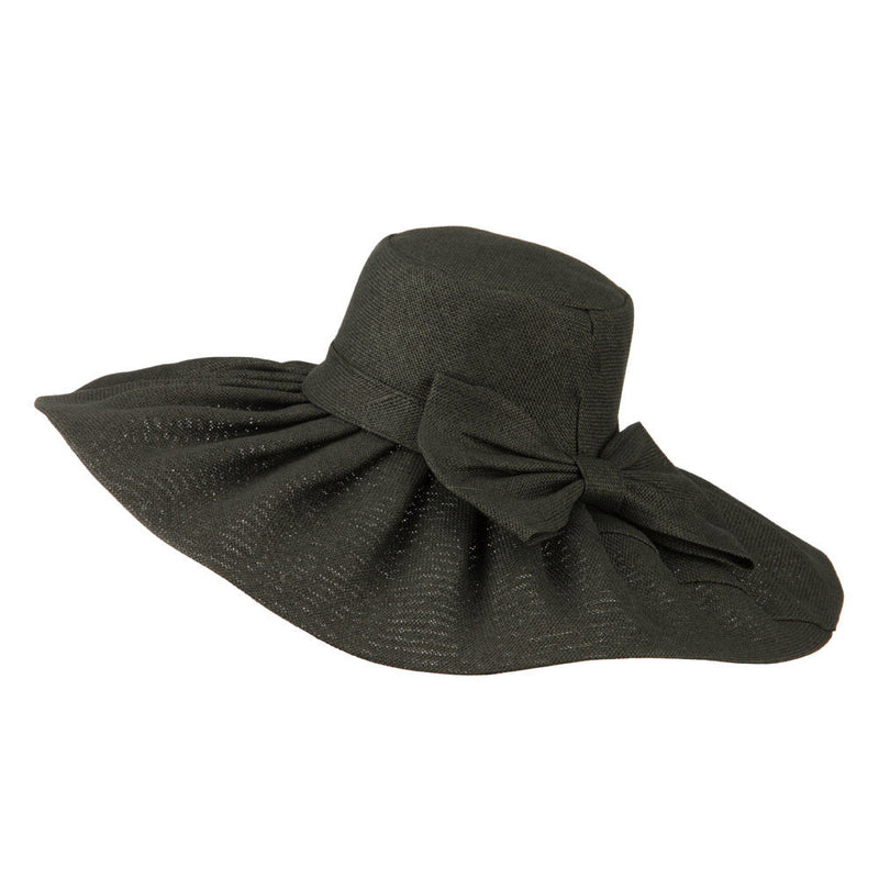 Women's Woven Paper Bow Hat