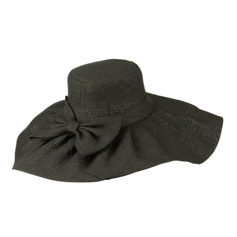 Women's Woven Paper Bow Hat