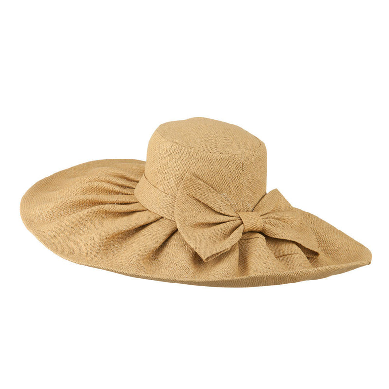 Women's Woven Paper Bow Hat