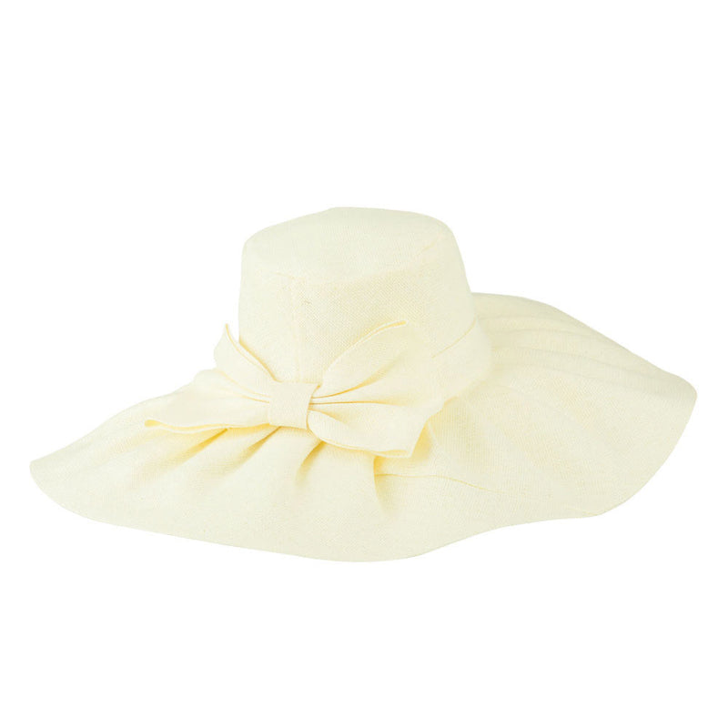 Women's Woven Paper Bow Hat