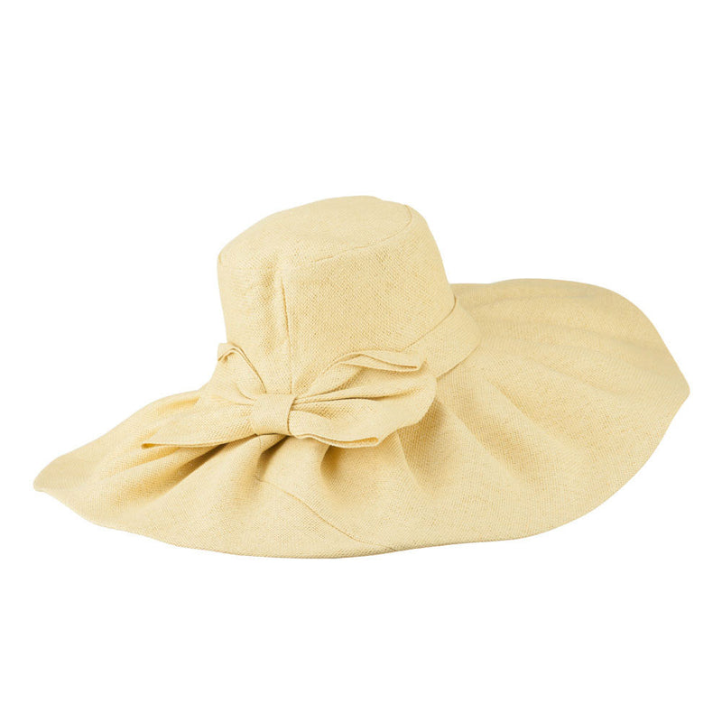 Women's Woven Paper Bow Hat