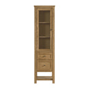 James Martin Breckenridge Linen Cabinet, Light Natural Oak