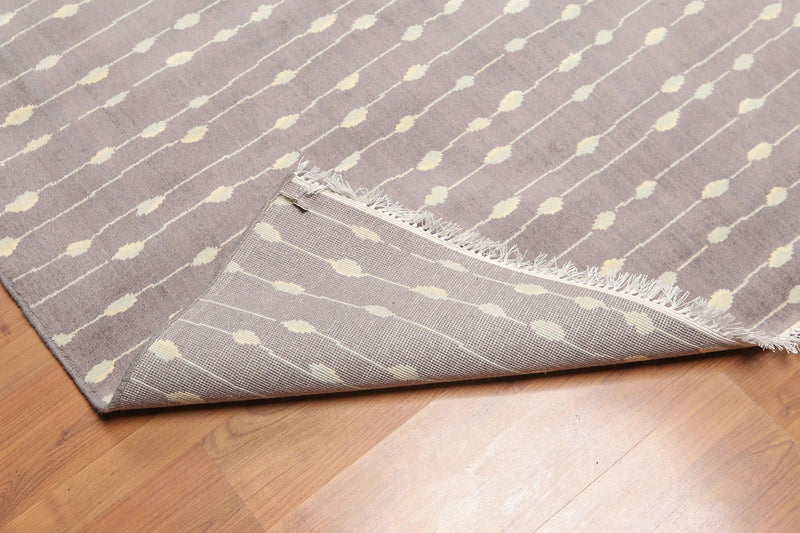 6' x 9' Hand Knotted Modern 100% Wool Area rug Gray