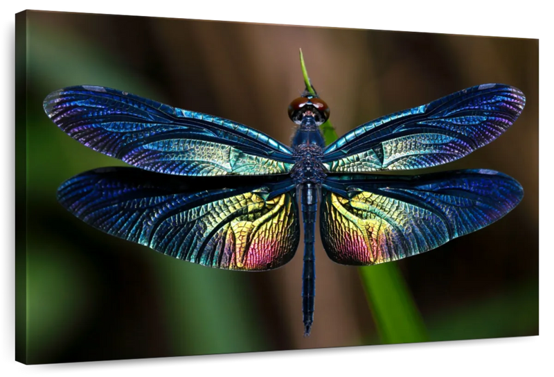 Prismatic Dragonfly Wall Art