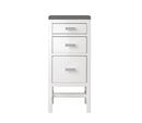 James Martin Addison 15" Base Cabinet, Glossy White