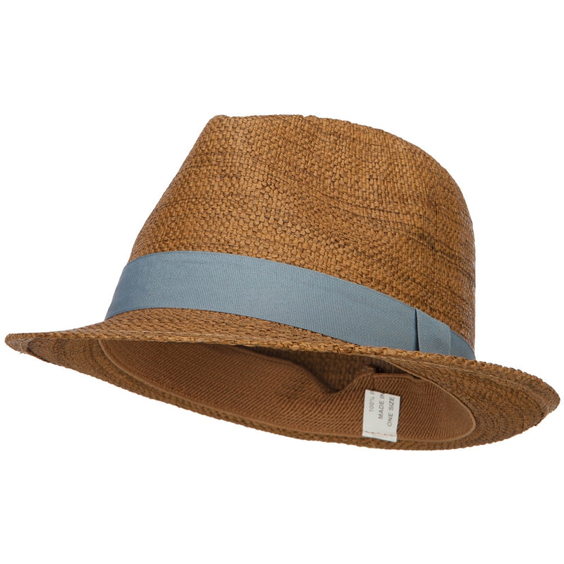 Men's Large Brim Paper Woven Fedora