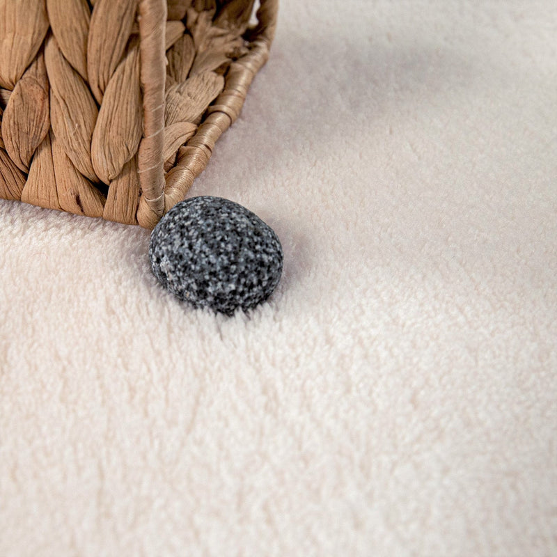Soft Area Rug with Anti-Slip Backing Washable - Cream