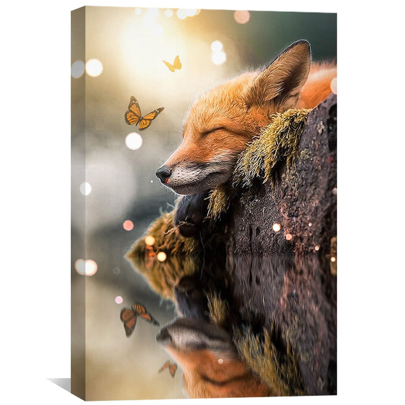 Fox Sleep Canvas