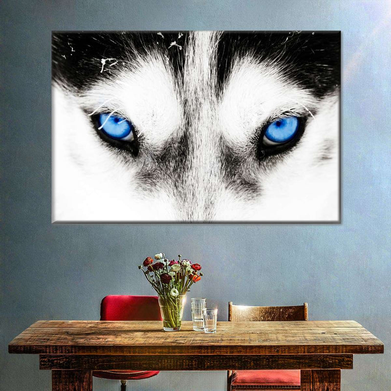 Husky's Eyes Wall Art