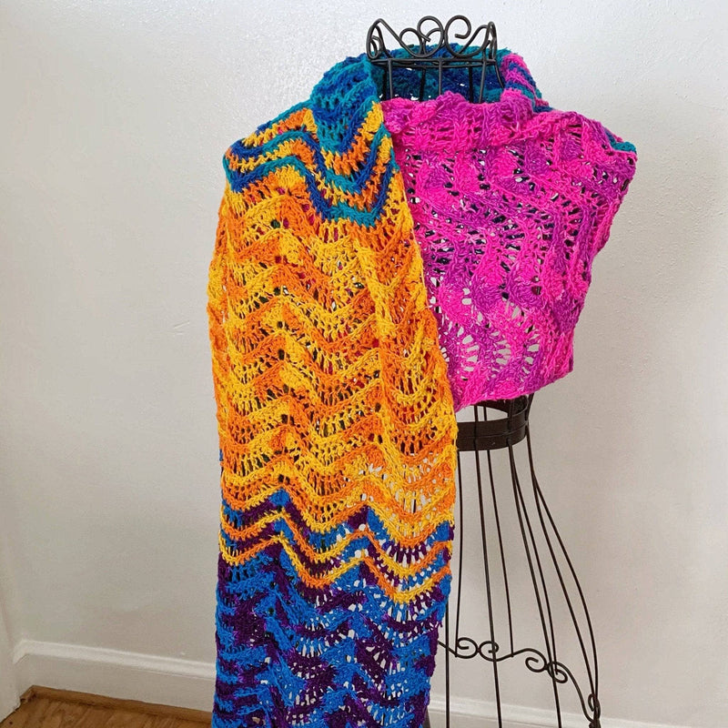 Wonderful Waves Wrap Crochet Pattern