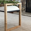 Woven Rattan Wooden Bench by Decor Steals