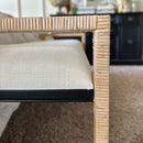 Woven Rattan Wooden Bench by Decor Steals